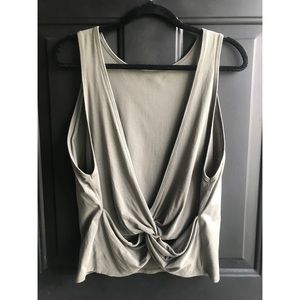 Lululemon Twist It Tank, Grey Sage, SZ 12